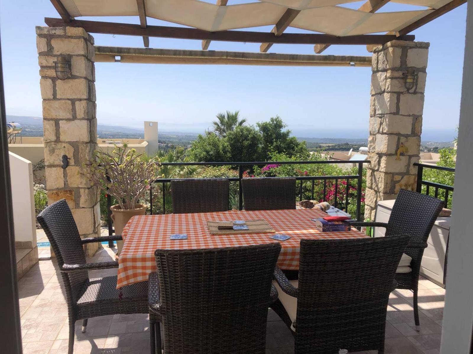 Gemuetliche Villa Mailin Priv. Pool Schoene Aussicht Skouloúfia Exterior foto